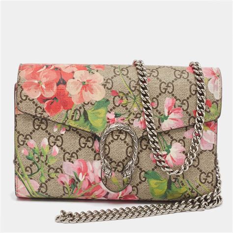 gucci blooms dionysus wallet on chain|gucci interlocking wallet.